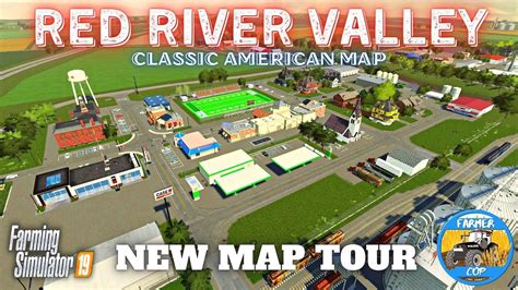 "Red River Valley" New Mod Map Tour in Farming Simulator 19 - YouTube