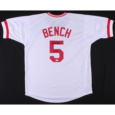 Johnny Bench Signed Jersey Inscribed "HOF 89" (JSA COA) | Pristine Auction