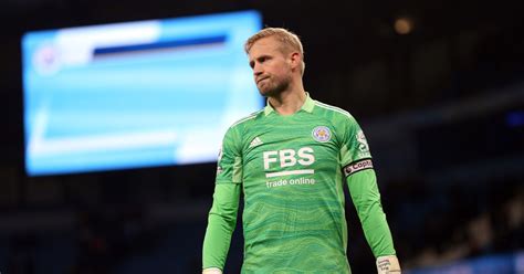 Leicester City's Kasper Schmeichel after the match against Manchester ...