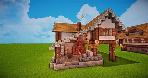 Medieval Forge/Blacksmith Minecraft Project | Minecraft projects, Minecraft medieval, Minecraft