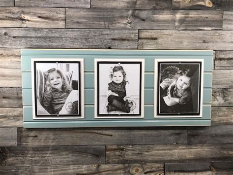 Distressed Wood Picture Frame Triple 8x10 Double Mat Collage - Etsy
