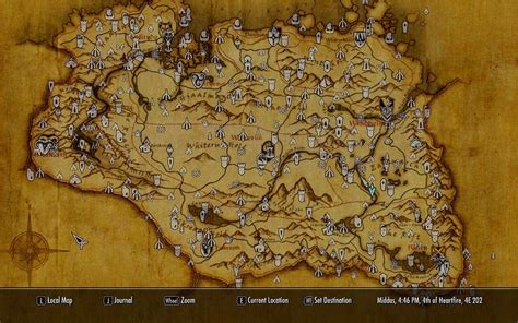 Skyrim Map Wallpapers - Wallpaper Cave