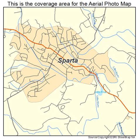 Aerial Photography Map of Sparta, NC North Carolina