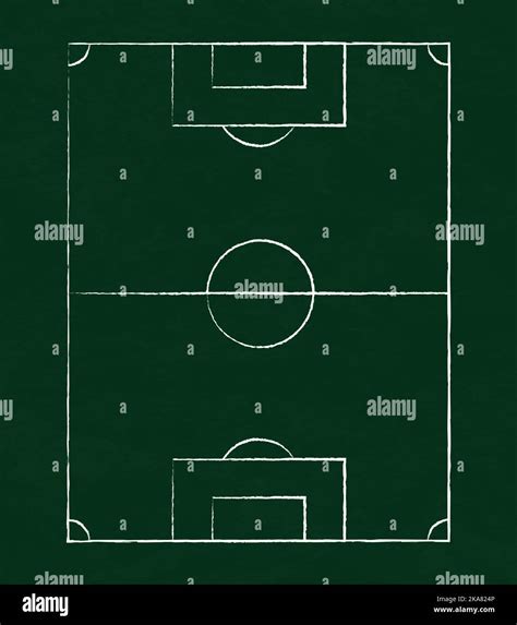 Chalkboard background with painted official football markings on green chalkboard - Vector ...