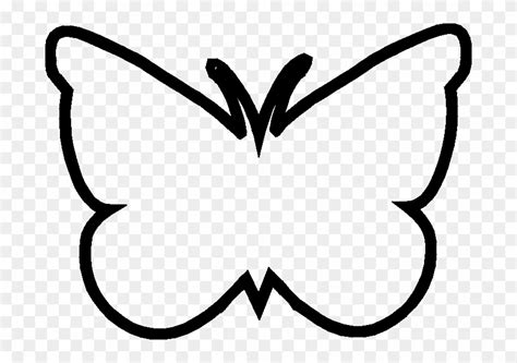 Download Butterfly Template - Clipart Library - Butterfly Outline Clip Art - Png Download ...