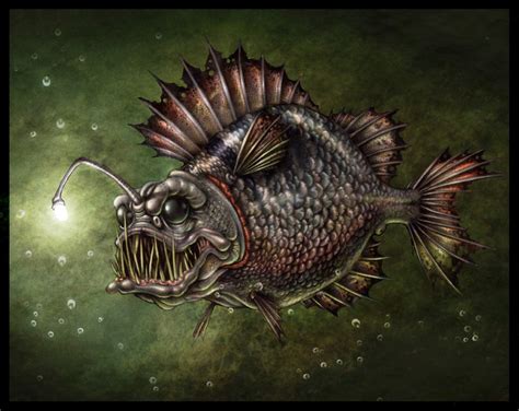 angler | Illustration - fish | Pinterest | Angler fish, Illustrations ...