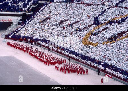 Winter Olympics - Calgary Games 1988 - Ski Jumping Stock Photo: 109598062 - Alamy