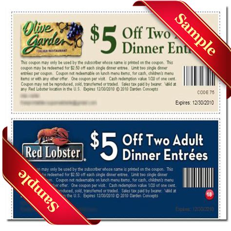 Red Lobster Printable Coupons