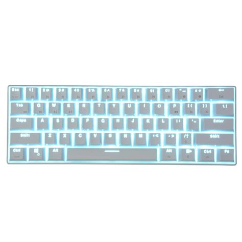 RK61 mini 60% White LED Bluetooth mechanical keyboard wireless gaming ...