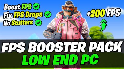 Fortnite FPS Booster Pack For Low End PC - Boost FPS & Fix Lag! - YouTube