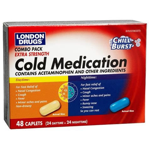 London Drugs Extra Strength Cold Medication Combo - 48 capsules | London Drugs