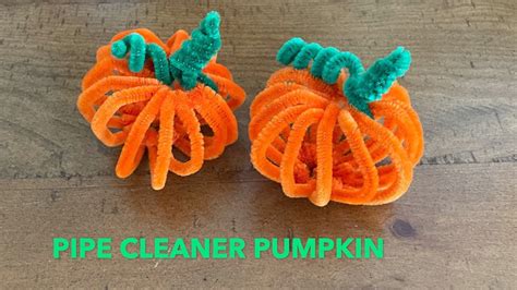 Pipe Cleaner Pumpkin - YouTube