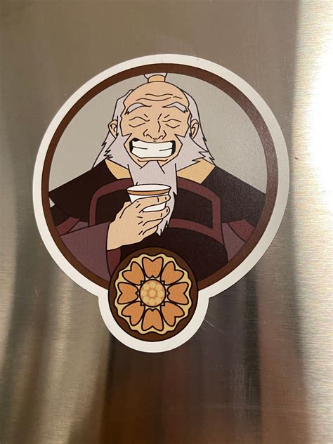 Uncle Iroh Fridge Magnet L White Lotus Pai Sho L Avatar the | Etsy