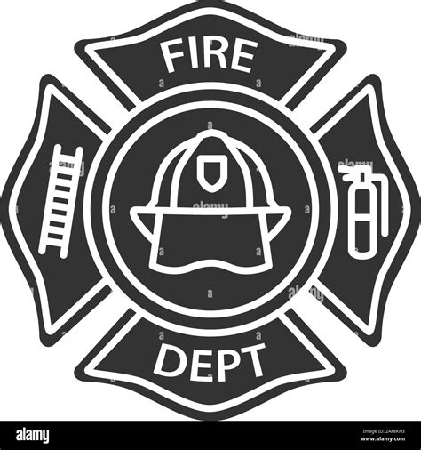 Fire department badge Black and White Stock Photos & Images - Alamy