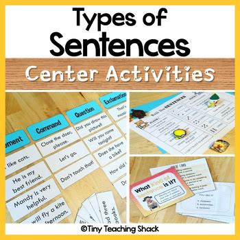 Types of Sentences and End Punctuation Activities by Tiny Teaching Shack