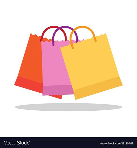 Colorful shopping bags Royalty Free Vector Image