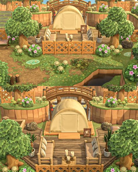 Happy with how my new campsite turned out 💛 : r/AnimalCrossing