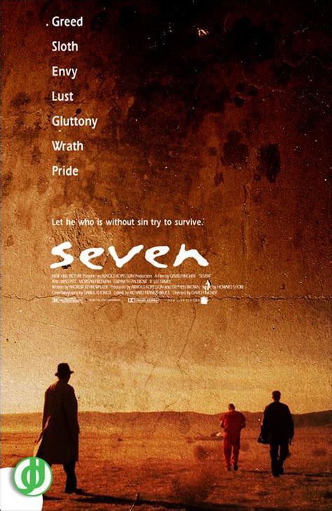 SEVEN. Poster designed by Jidé. | Best movie posters, Classic movie ...