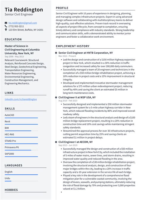 Top 16 Senior Civil Engineer Resume Objective Examples