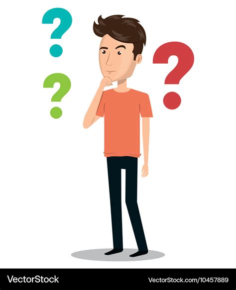 Man person thinking icon Royalty Free Vector Image