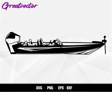 Pro V Bass Boat L EPS SVG PNG Dxf L Vector Art - Etsy