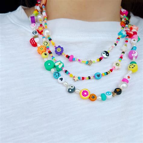 DIY Layered Beaded Necklaces - the neon tea party