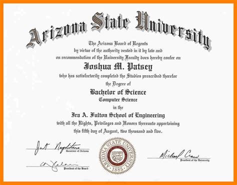 College Diploma Template | Business Mentor