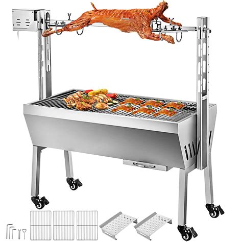 Buy VEVOR 132 LBS Rotisserie Grill Roaster, 25W BBQ Small Pig Lamb ...