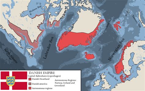 The Kingdom of Denmark (1735) : imaginarymaps