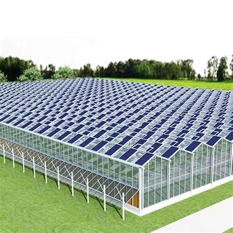 Integrated PV Panel Mounting Systems Greenhouses Thin Film Module Support Structure