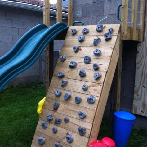 DIY family climbing wall. build this spring next to our slide. kids ...