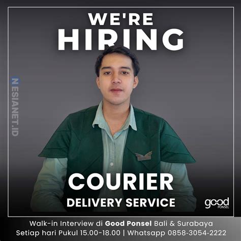 Lowongan Courier Delivery Service di Good Ponsel Gianyar Bali - NesiaNet