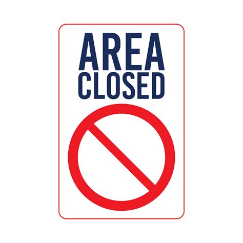 Area Closed Graphic | National Direct