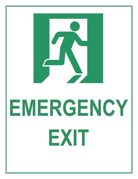 Free Printable Emergency Exit Only Signs - Free Printable