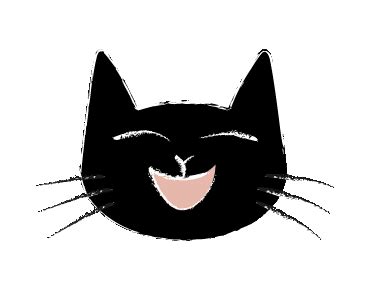 LINE Creators' Stickers - Animated black cat faces Example with GIF ...