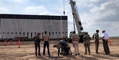 Texas Gov. Abbott shows completed section of state-made border wall, pledges to protect state's ...