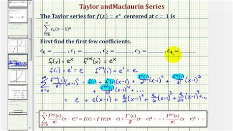 Ex: Find the Taylor Series of e^x - YouTube