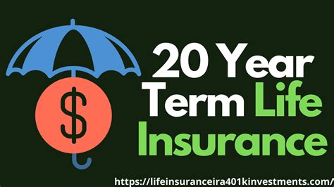 Best 20 Year Term Life Insurance Policy Quote and Rates