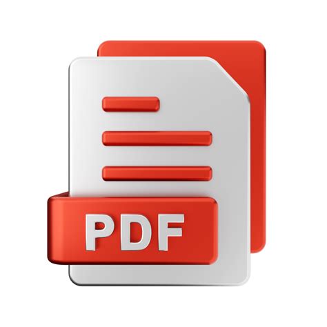 3d pdf file icon illustration 22361832 PNG