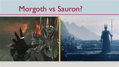 Morgoth and Sauron | The Lord of the rings - YouTube