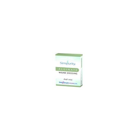 Calcium Alginate Wound Dressing 2" x 2" -Simpurity- Individual Thick ...