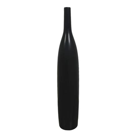Bouclair Modern Contrast Long & Lean Floor Vase Black