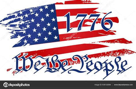 People American Flag 1776 Stock Vector by ©eugeneharnam 635132084