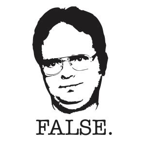 Dwight Schrute False with Glasses Print Home D\u00e9cor The Office ...