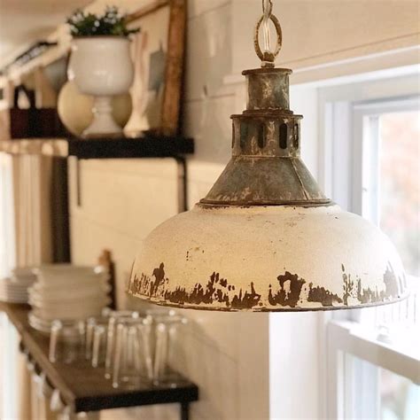 Farmhouse pendant light for the kitchen antique farmhouse rustic light fix… | Farmhouse style ...