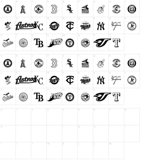 MLB AL Font Download