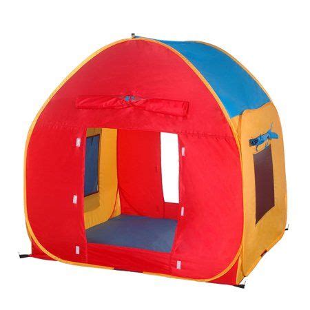 GigaTent House Mesh Windows Roll-Up Doors Easy Set Up Polyester Play Tent, Multi-color - Walmart ...