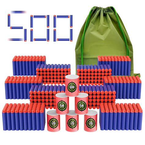 500 PCS Refill Pack Bullets for Nerf N-Strike Elite Series Blasters To – Soyeeglobal