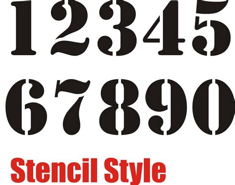 Numbers - Stencil Style – Team Valhalla Racing
