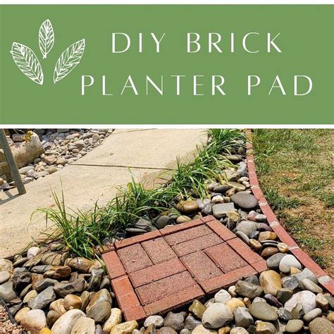 Brick Planter Pad DIY | Brick planter, Brick projects, Old bricks